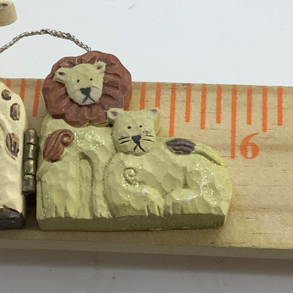 Noah's Ark Ornament 2.75" x 6" 4 Mini Panels Giraffe Lion Elephant Christmas - Picture 3 of 5